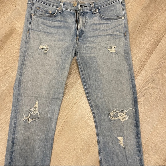 Distressed Rag & Bone Skinny Jeans - Picture 4 of 10